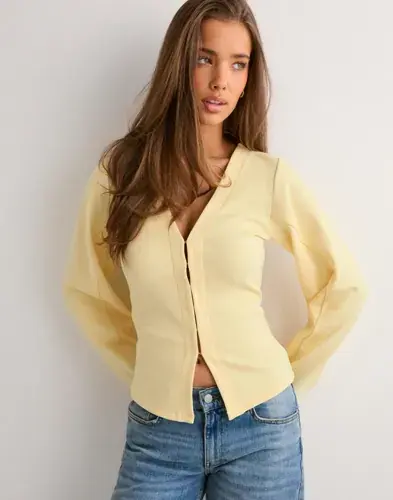 Nelly Nelly - Gul - Waist Focus Cardigan