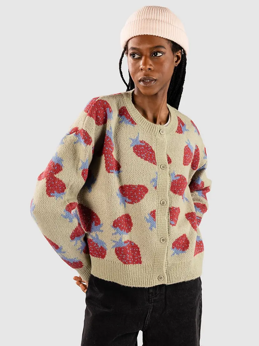 24 Colours 24 Colours 41328 Strawberry Knitted Cardigan grønn