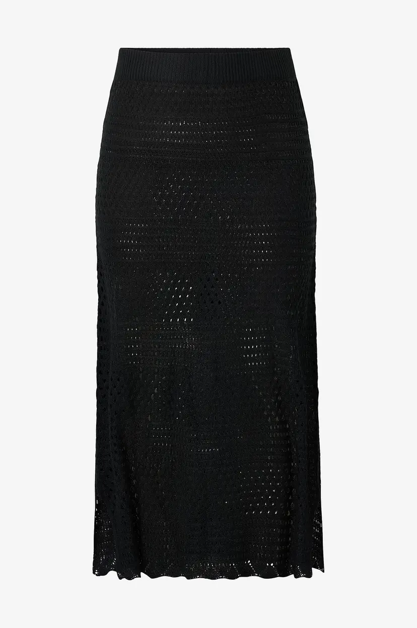 Studio Maxi skjørt Sfanni Knit - Svart