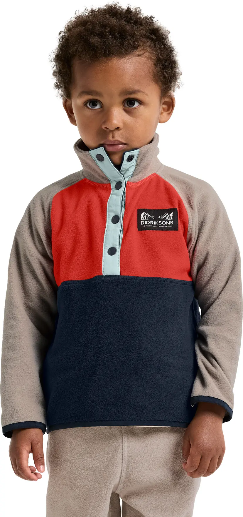 Didriksons Didriksons Kids' Monte Half Button 5 Paprika