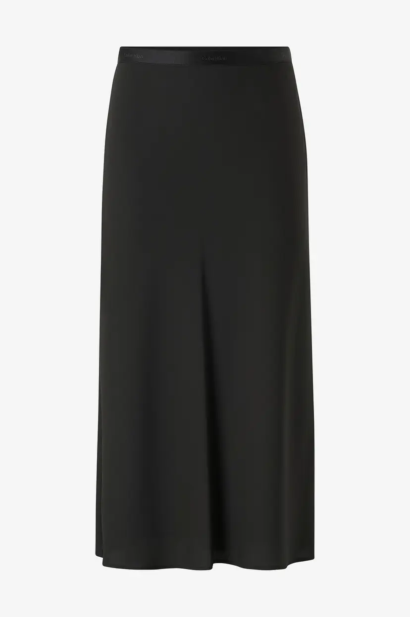 Calvin Klein Skjørt Recycled Cdc Bias Cut Midi Skirt - Svart
