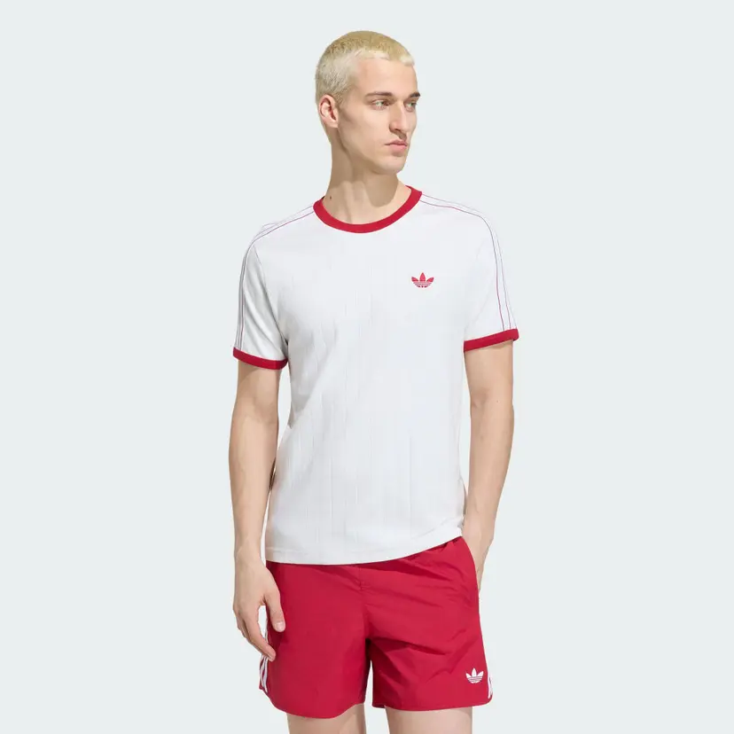 Adidas DROP NEEDLE 3-STRIPES T-SKJORTE