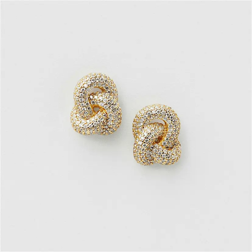 Safira Bling Knot Studs