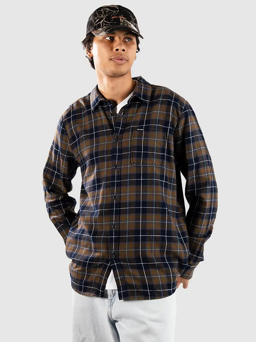 Volcom Volcom Caden Plaid Skjorte blå