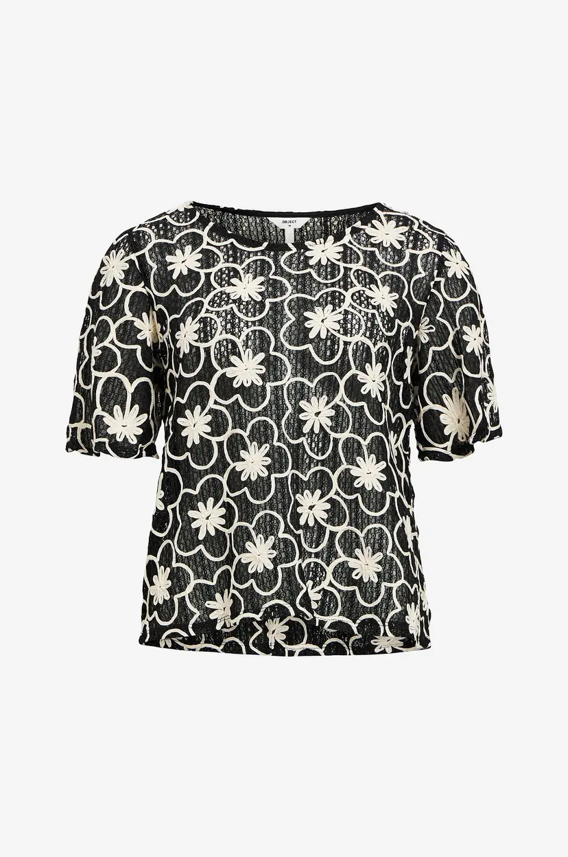 Object Collectors Item Topp objCalla S/S RE Top 138 - Svart