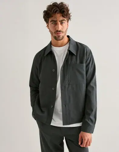 Only & Sons Only & Sons Onsmiro Tailored Reg 0346 Overshirt Overshirts Grå