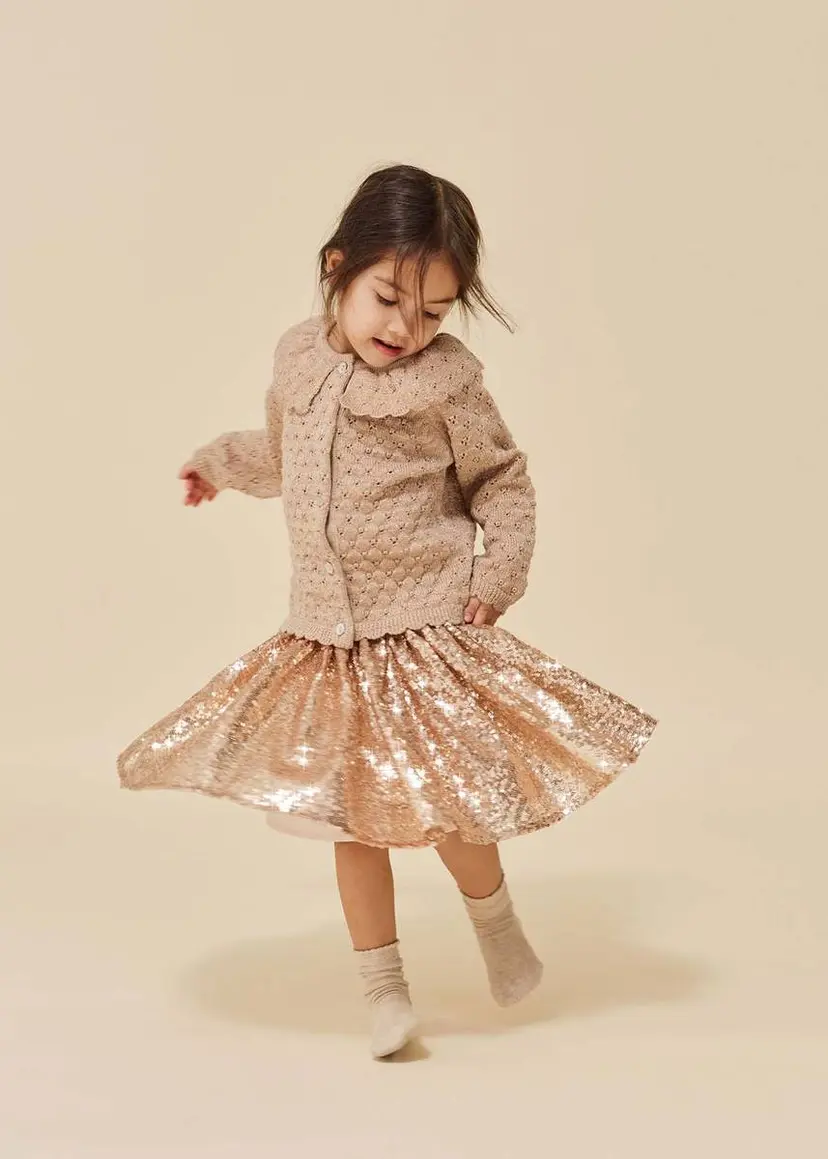 Konges Sløjd Konges Sløjd Starla Sequin Skjørt Gold Blush (92 / 2 år)