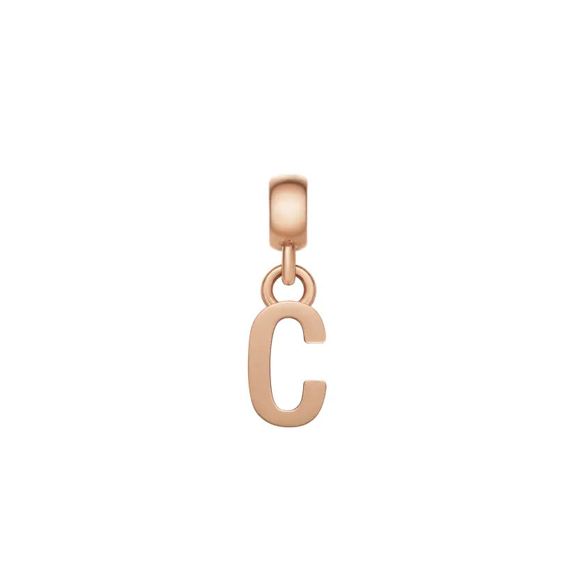 Daniel Wellington Rose Gold Charm Letter | DW
