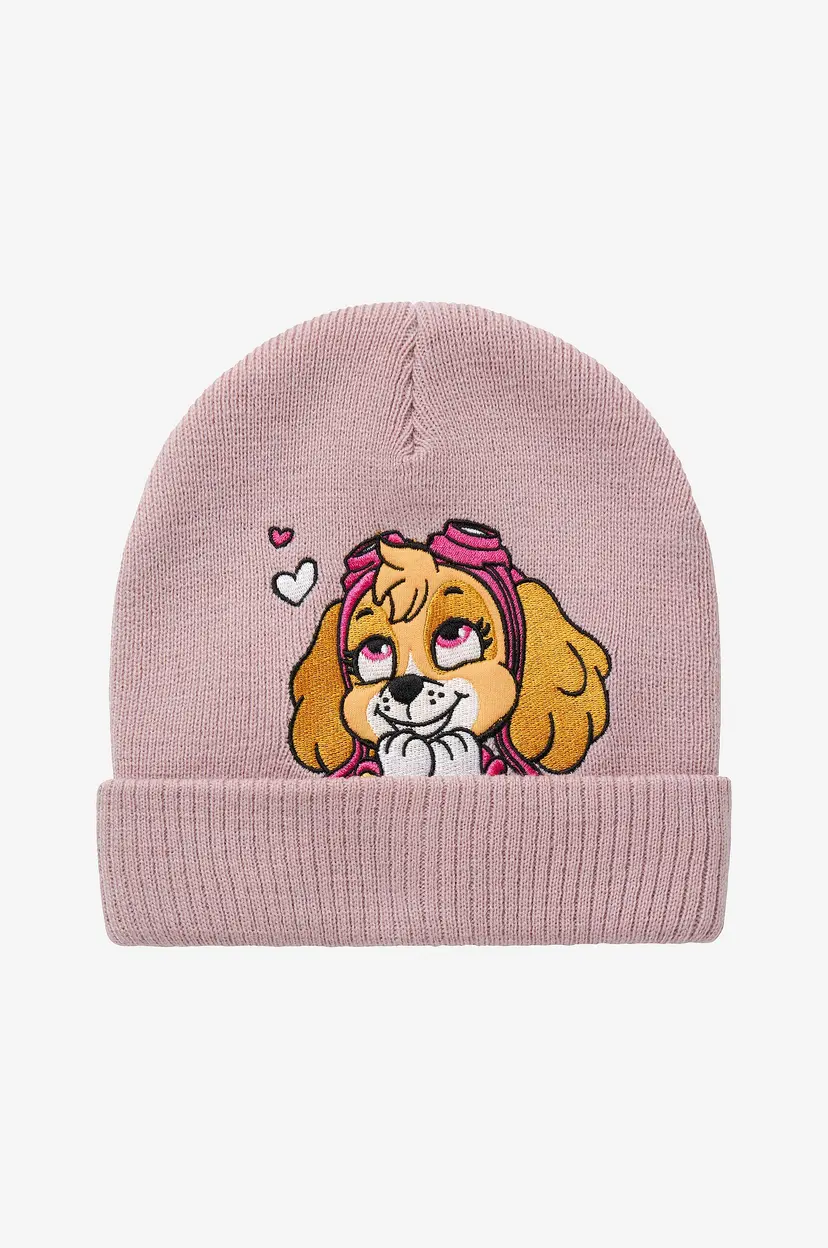 NAME IT Lue nmfjiSki Paw Knit Hat Cplg - Lilla