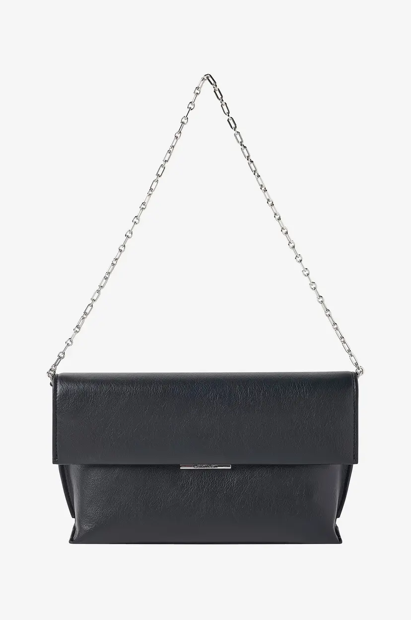 Calvin Klein Vesken Linear Shoulder Bag_sm Pebble - Svart
