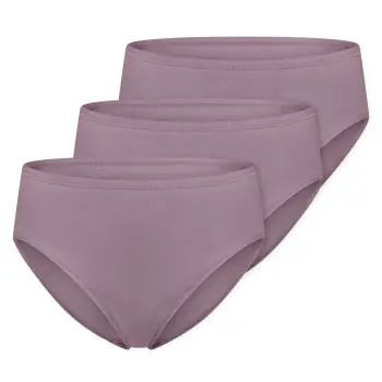 Schiesser Schiesser Truser 3P Essentials Cotton Briefs Fiolett bomull Dame