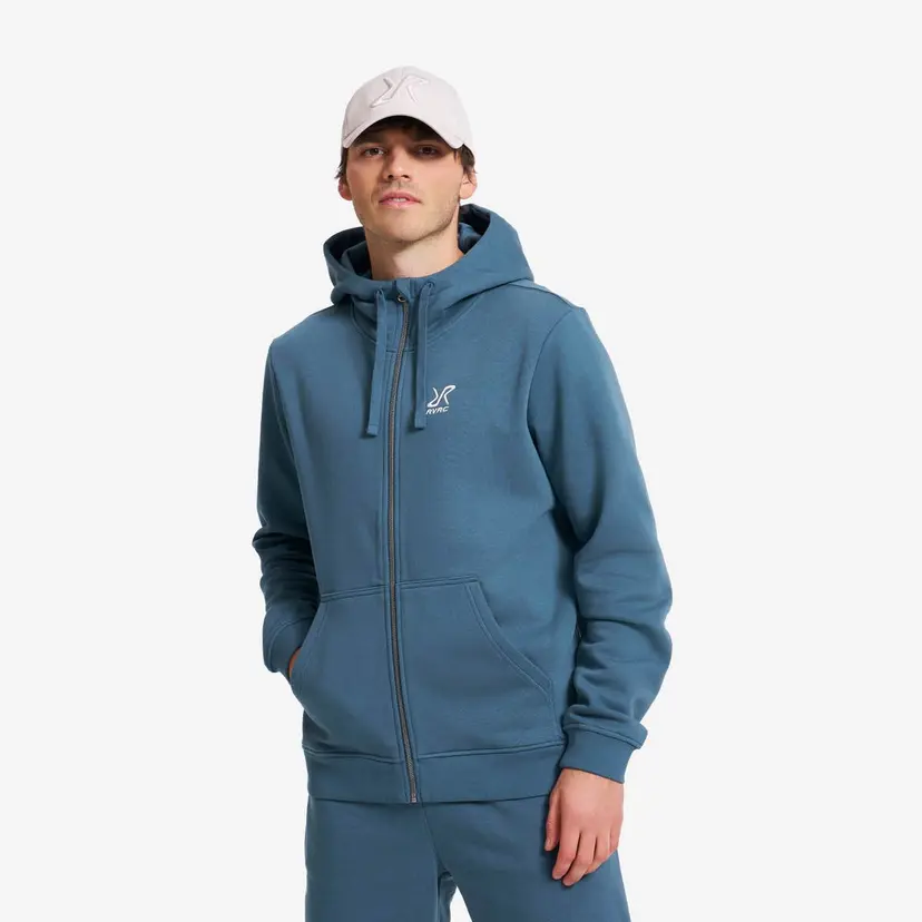 RevolutionRace RVRC Full-zip Hoodie Herre Orion Blue