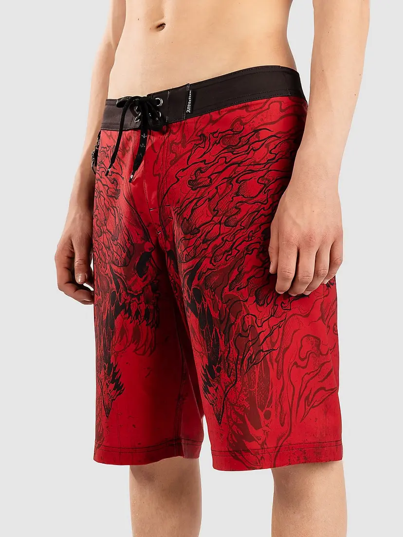 Affliction Affliction Burn Boardshorts rød