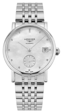 Longines Longines Dameklokke L4.312.4.87.6 Elegant Hvit/Stål Ø34.5 mm