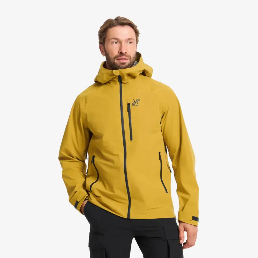 RevolutionRace Cyclone Light 3L Shell Jacket Herre Harvest Gold