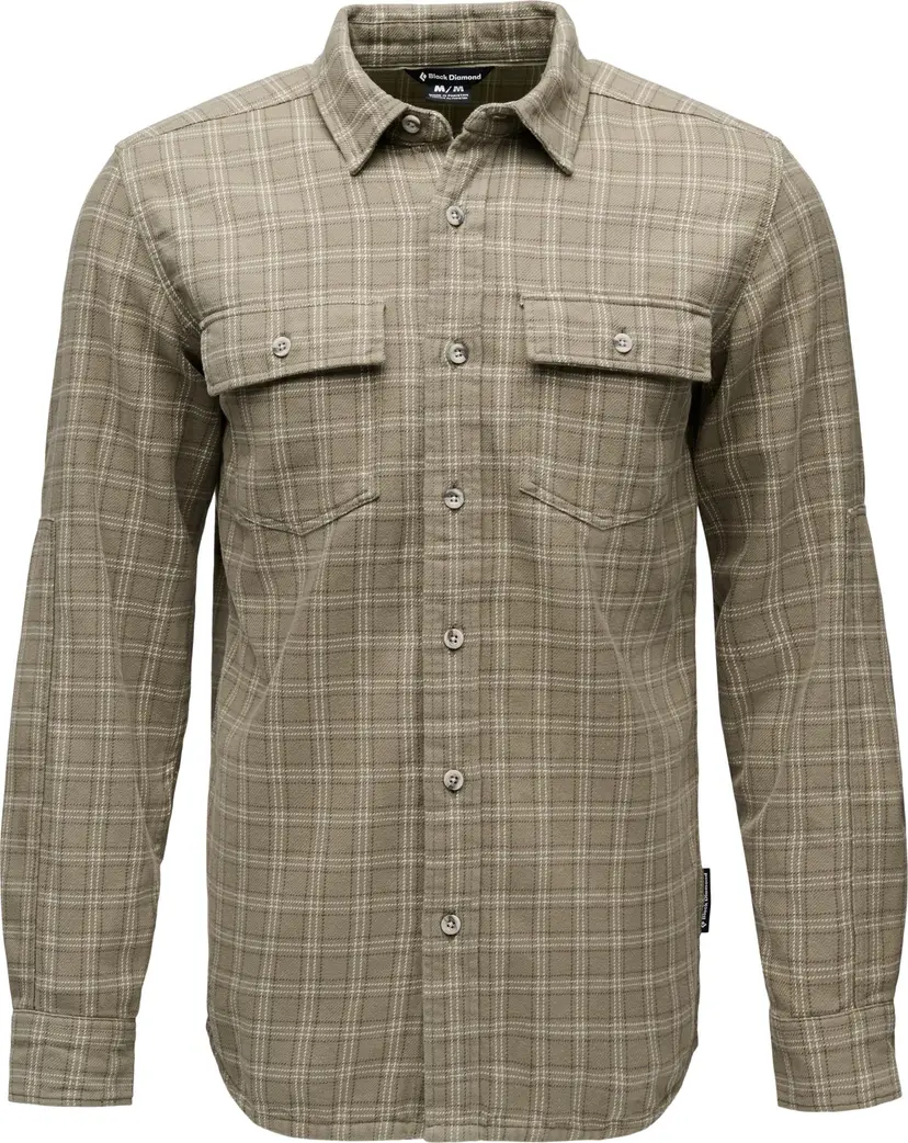 Black Diamond Black Diamond Men's Project Twill Long Sleeve Shirt Pine Smoke-chalk