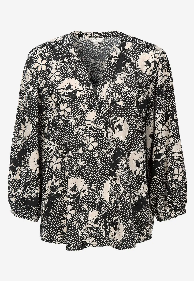 Cellbes of Sweden Vevet, mønstret bluse