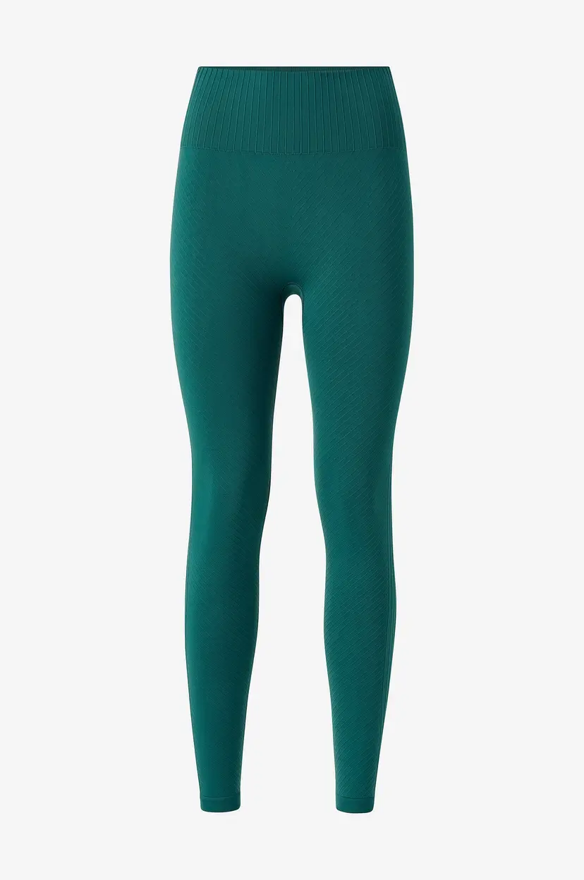 Casall Treningstights Seamless Graphical Rib High Waist Tights - Grønn