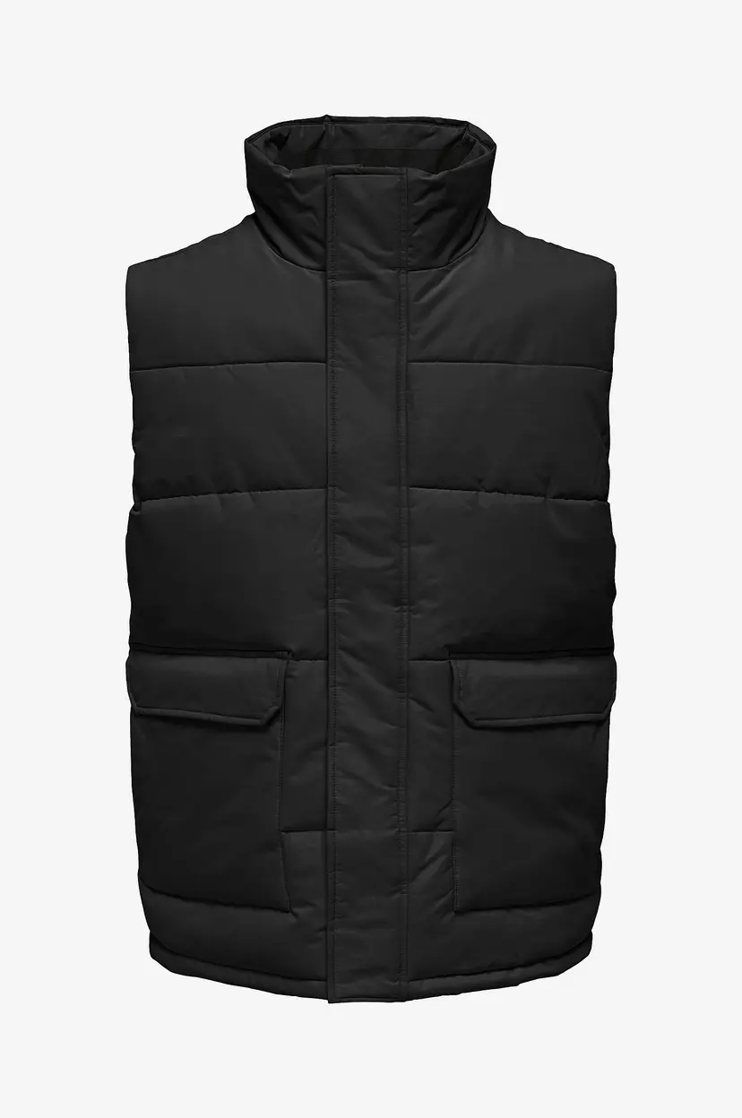 Only & Sons Vest onsCarl Life Quilted Vest Otw - Svart
