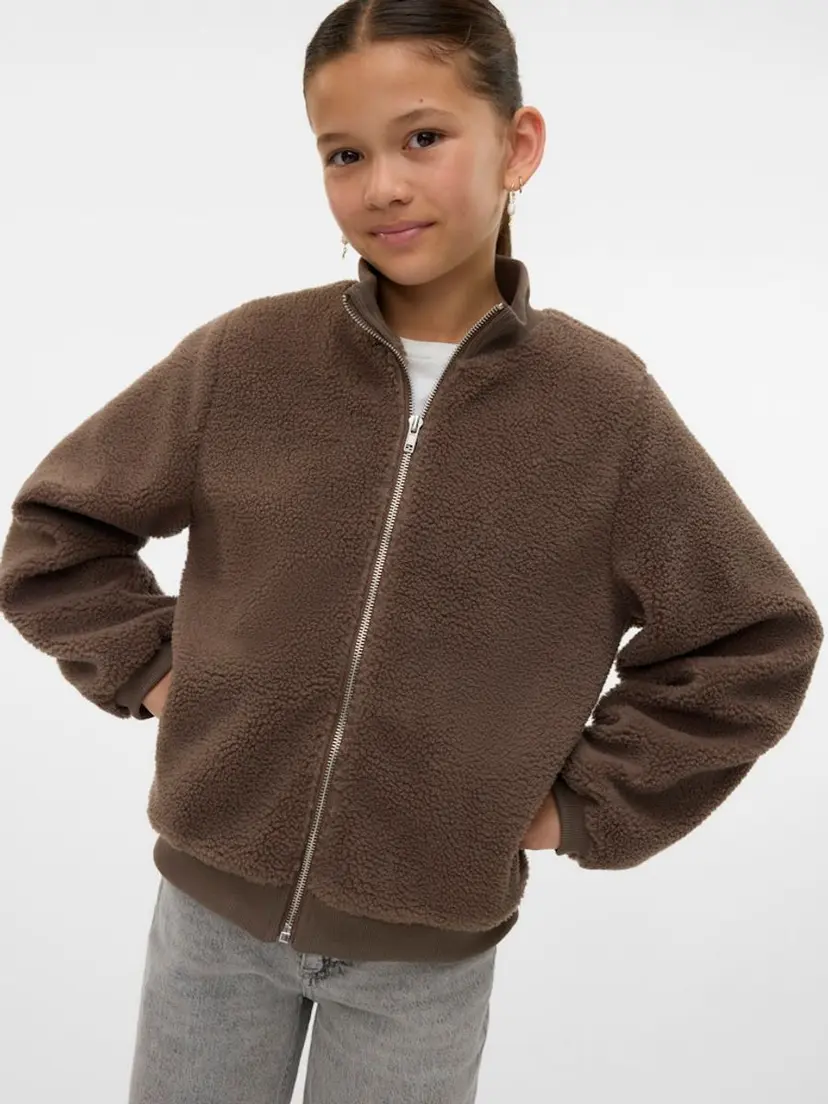 Vero Moda Girl Vero Moda Girl Lucile teddyjakke  brun (164 /14 år)