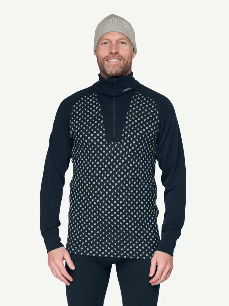 Devold Devold - Signature Merino 230 Zip Herre - Large - Blå