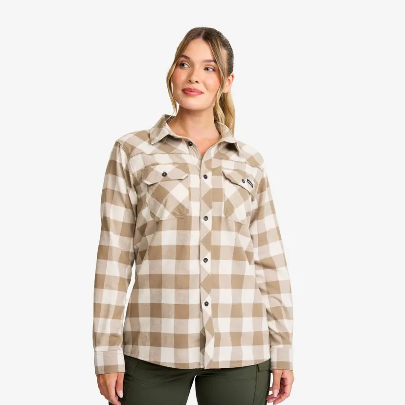 RevolutionRace Campfire Shirt Dame Brindle/Oatmeal