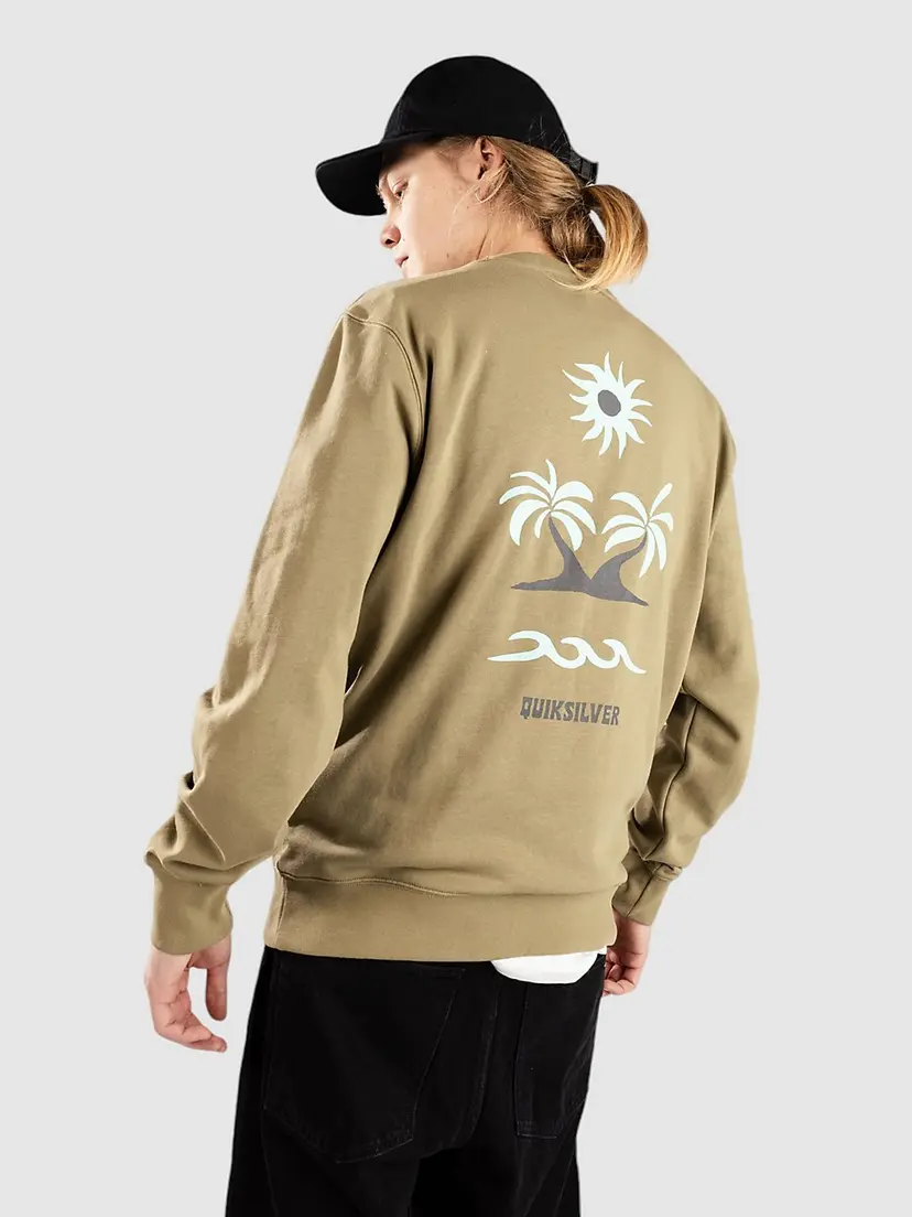 Quiksilver Quiksilver Graphic Mix Crew Genser grønn