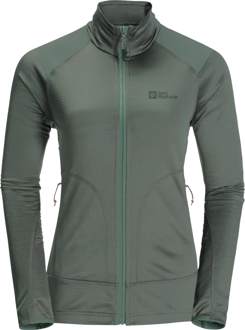 Jack Wolfskin Jack Wolfskin Women's Kammweg Full Zip Picnic Green