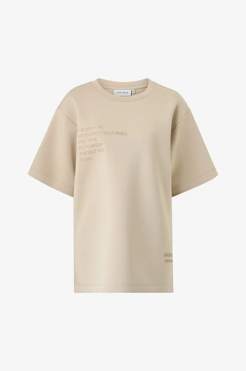 Copenhagen Muse T-skjorte cmScu - Beige