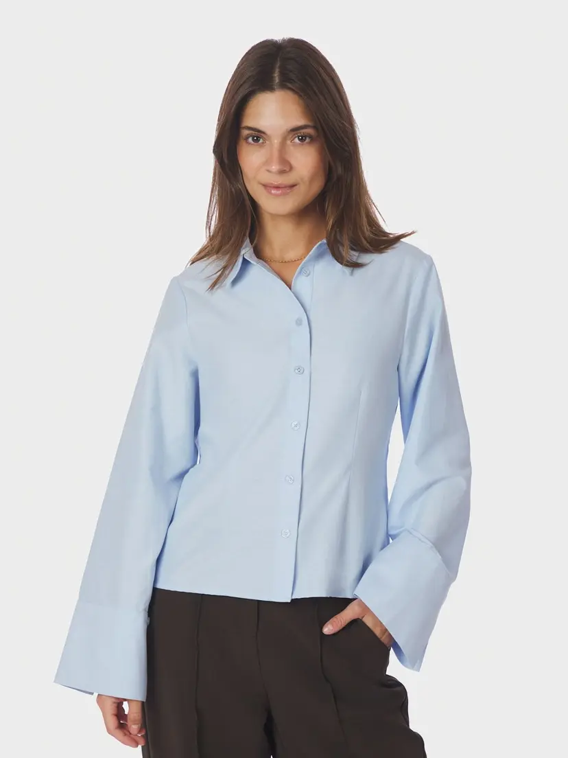 Neo Noir Rosa Oxford Shirt Light Blue - XS