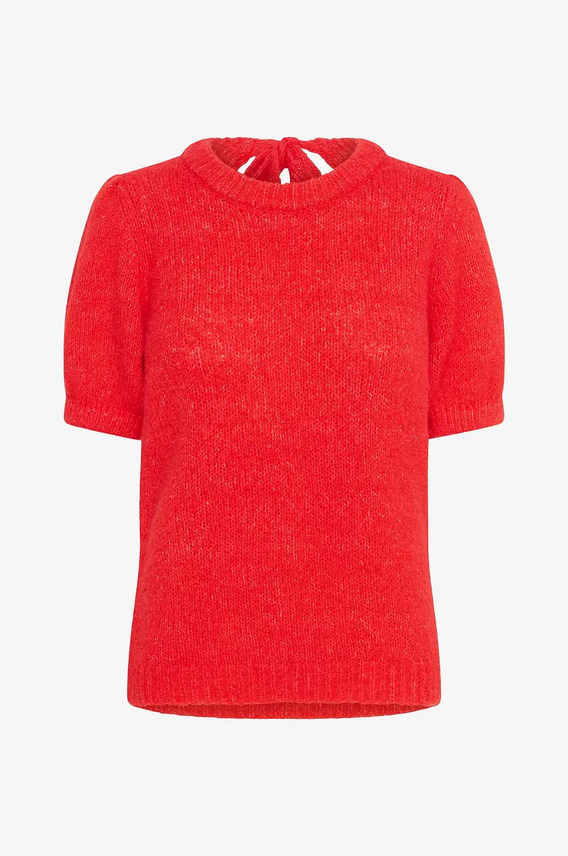 Kaffe Genser Kaemilie Bow Pullover - Rød