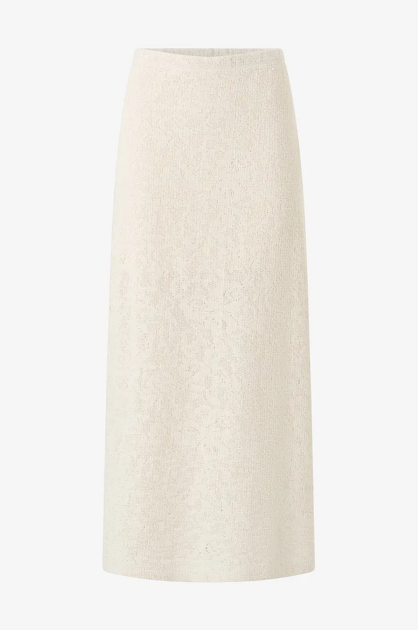Gina Tricot Maxi skjørt Lace - Natur