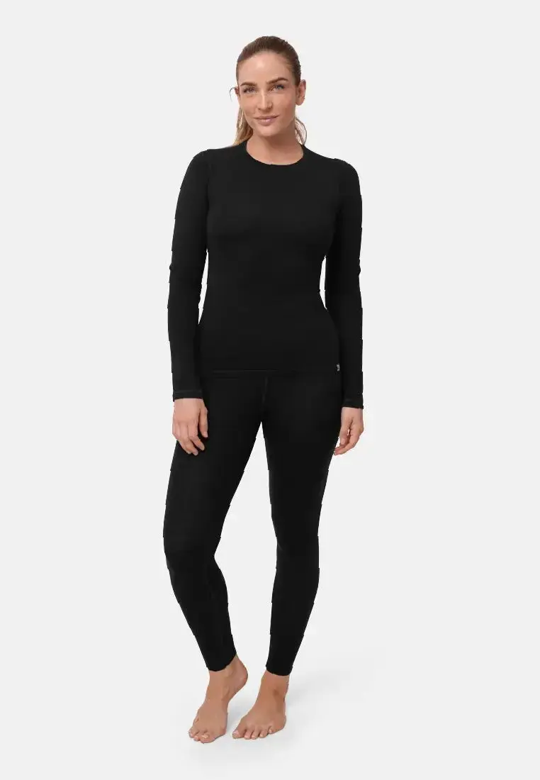 DANISH ENDURANCE MERINO SKIUNDERTØJ til kvinder fra DANISH ENDURANCE, Sort, XS, Merinould, Åndbart og fugtledende