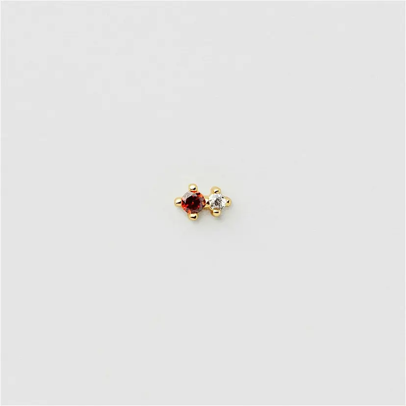 Safira Sparkle Duo Red Piercing