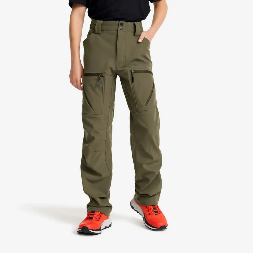 RevolutionRace Hiball Softshell Pants Teens Grape Leaf