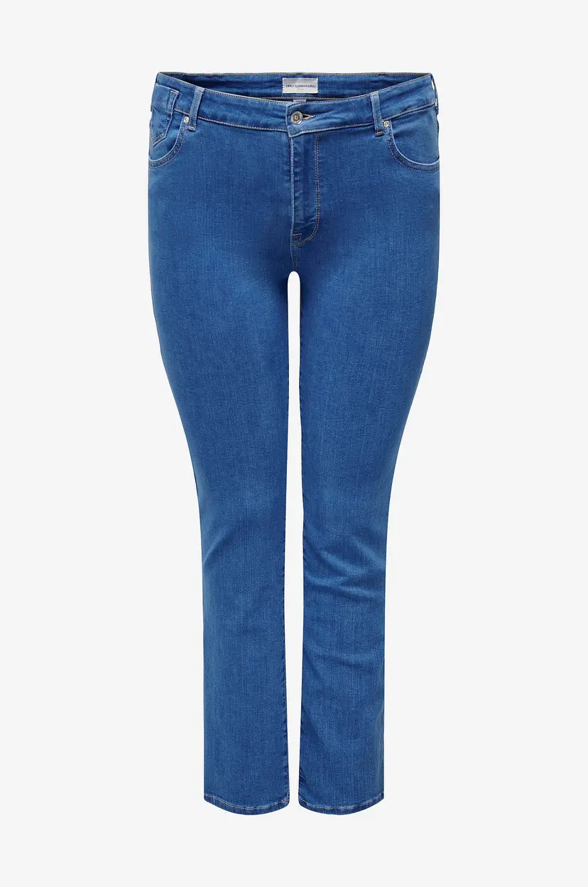 Only Carmakoma Jeans carAlicia Reg Strt Dnm - Blå