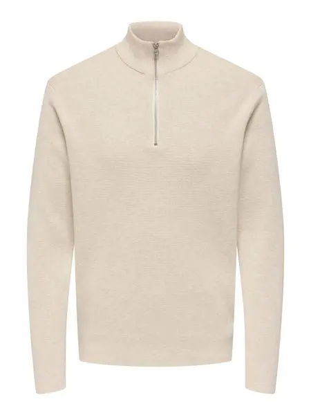 Only & Sons Onsting Life Reg Half Zip Knit Noos