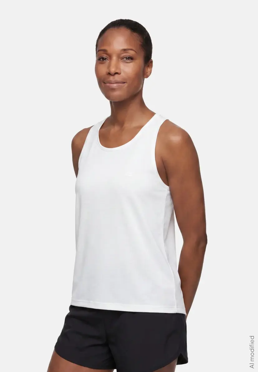 DANISH ENDURANCE Momentum Running tanktop til kvinder, Hvid, S, Polygiene StayFresh-teknologi, Let meshmateriale, DANISH ENDURANCE
