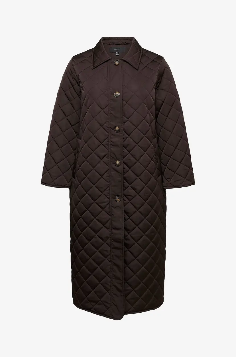 Vero Moda Curve Kåpe Vmcemilysofie Long Coat - Brun