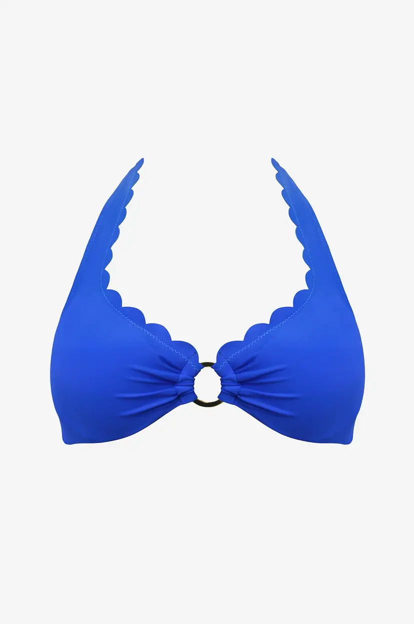 KAANDA Beach life Bikini BH New Venus Scallop UW Halter Top - Blå
