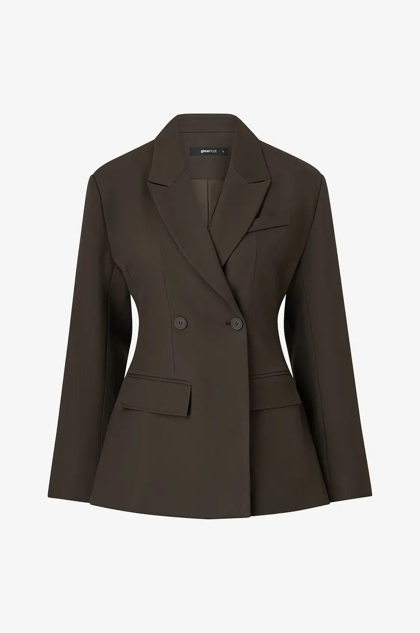 Gina Tricot Blazer Shaped - Brun