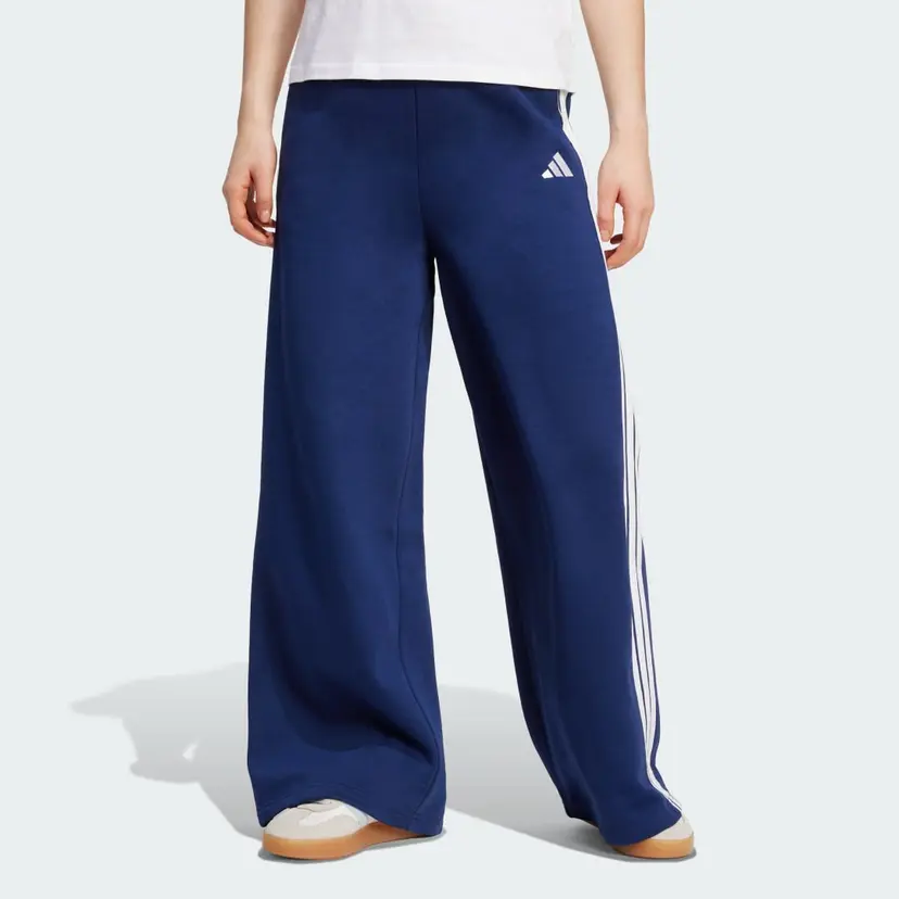 Adidas adidas 3-Stripes Fleece Wide bukse