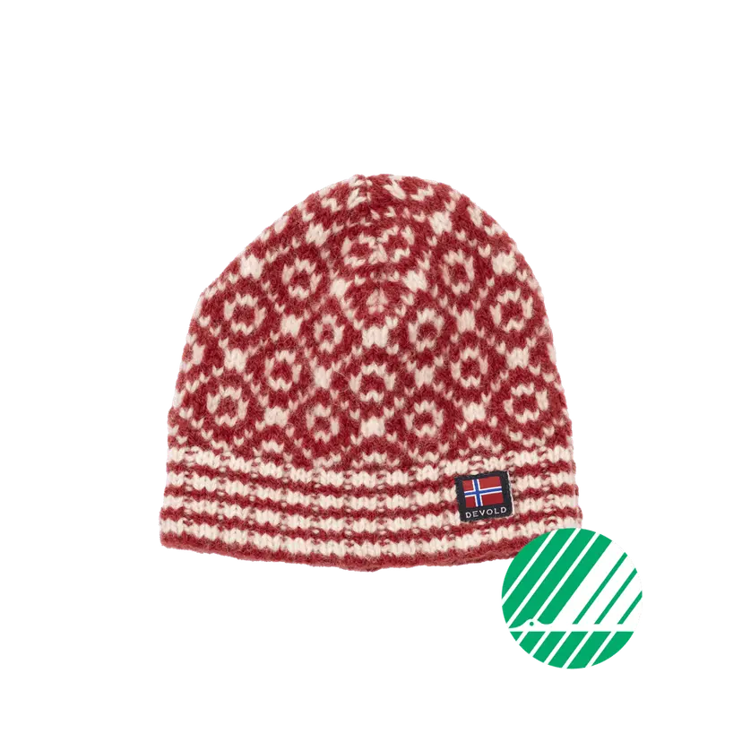 Devold Devold - Svalbard Wool Lue - Size 58 - Rød