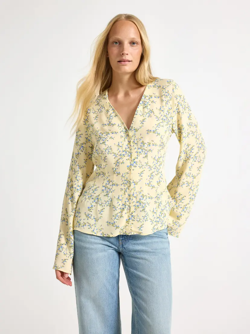 Lindex Bluse med blomsterprint
