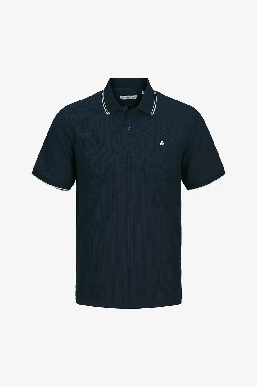 Jack & Jones Plus Pologenser jjeAustin Polo SS Noos Pls - Blå