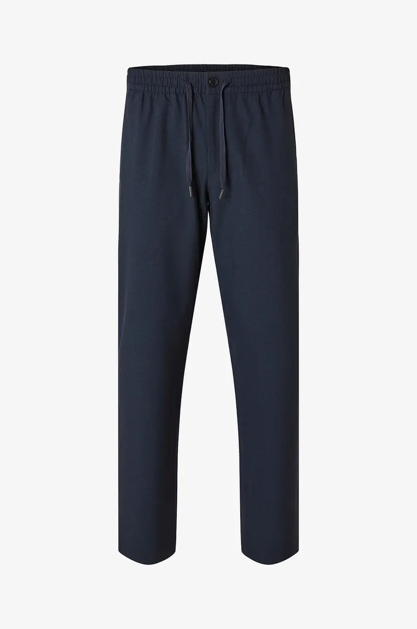 Selected Men Bukser Slh196-Straight Robert String Pant - Blå
