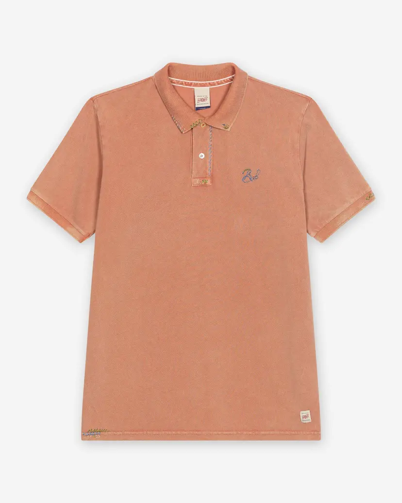 Bob BOB BASIC Salmon Polo shirt