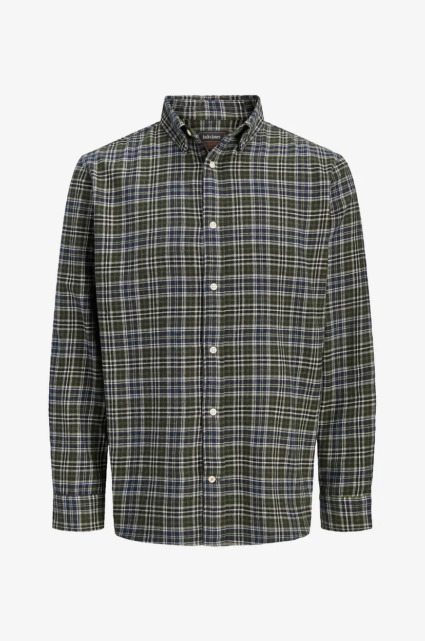 Jack & Jones Flanellskjorte Jjefield Check Shirt Ls Sn - Grønn