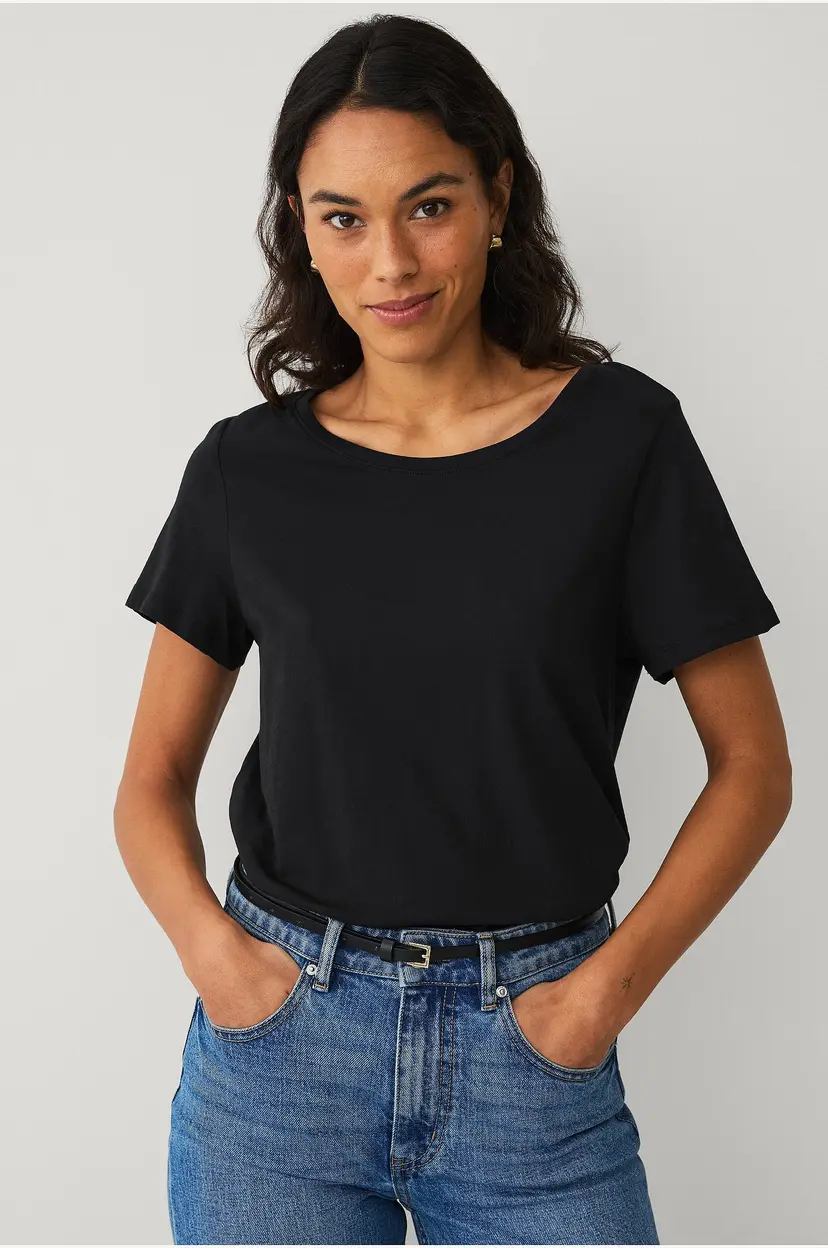 Ellos Collection T-skjorte Crew Neck - Svart