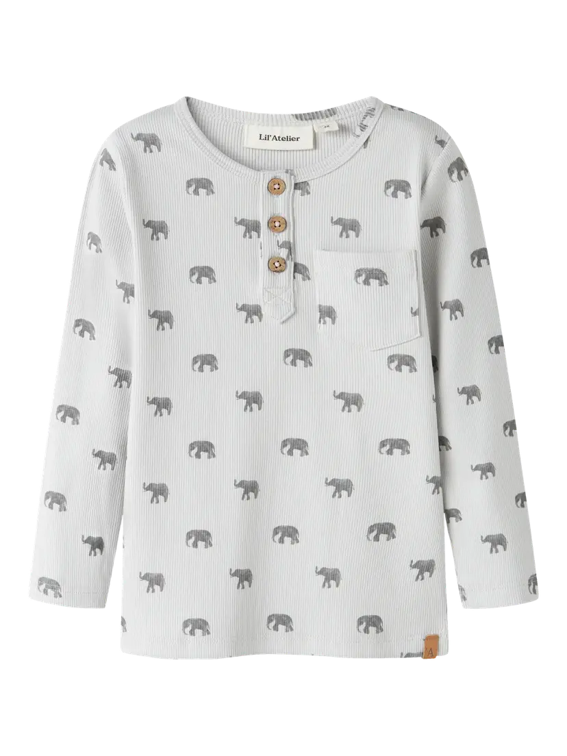 Lil`Atelier Trøye "LAVO" Mini Glacier Gray Elephant